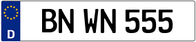 Trailer License Plate